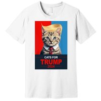 Cats For Donald Trump 2024 Election Premium T-Shirt