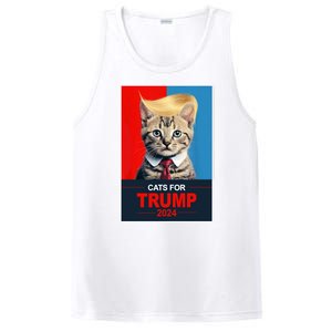 Cats For Donald Trump 2024 Election PosiCharge Competitor Tank