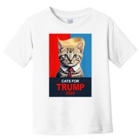 Cats For Donald Trump 2024 Election Toddler T-Shirt