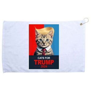 Cats For Donald Trump 2024 Election Grommeted Golf Towel