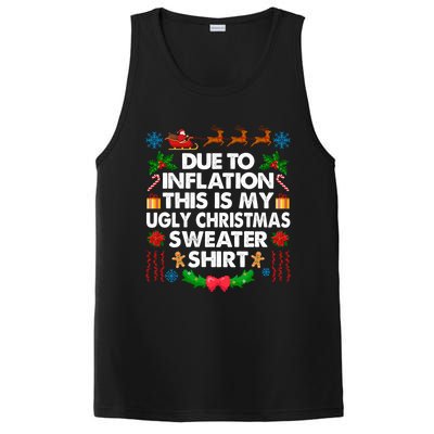 Christmas Funny Due To Inflation This Is My Ugly Sweater Gift PosiCharge Competitor Tank