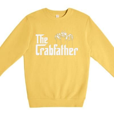 Crab Fishing Dad The Crabfather Premium Crewneck Sweatshirt