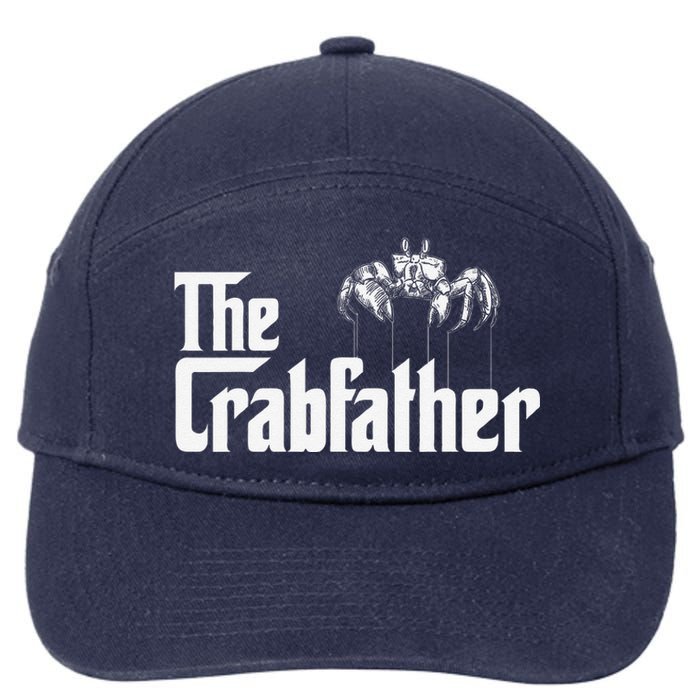 Crab Fishing Dad The Crabfather 7-Panel Snapback Hat