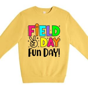 Cute Field Day Fun Day For Teacher Field Day 2024 Cool Gift Premium Crewneck Sweatshirt