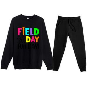 Cute Field Day Fun Day For Teacher Field Day 2024 Cool Gift Premium Crewneck Sweatsuit Set