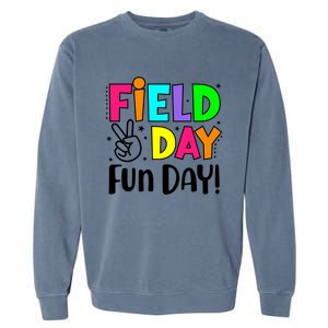 Cute Field Day Fun Day For Teacher Field Day 2024 Cool Gift Garment-Dyed Sweatshirt