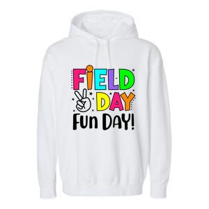 Cute Field Day Fun Day For Teacher Field Day 2024 Cool Gift Garment-Dyed Fleece Hoodie