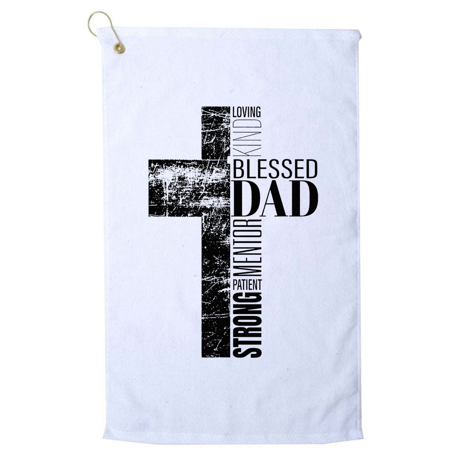 Christian Fathers Day Gifts Religious Blessed Dad Cross Golf Towel