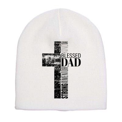 Christian Fathers Day Gifts Religious Blessed Dad Cross Short Acrylic Beanie