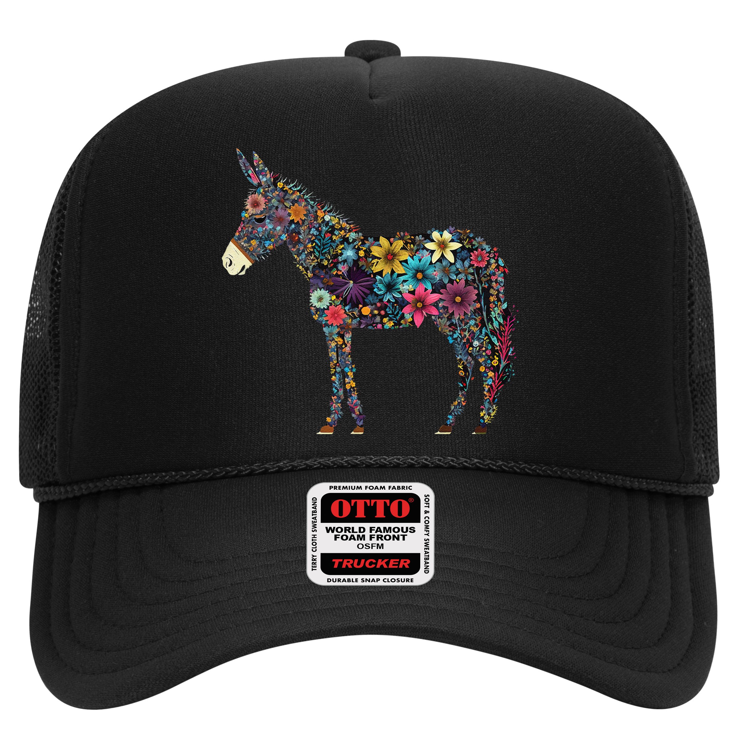 Cute Flower Donkey On Summer Floral Donkey Hat