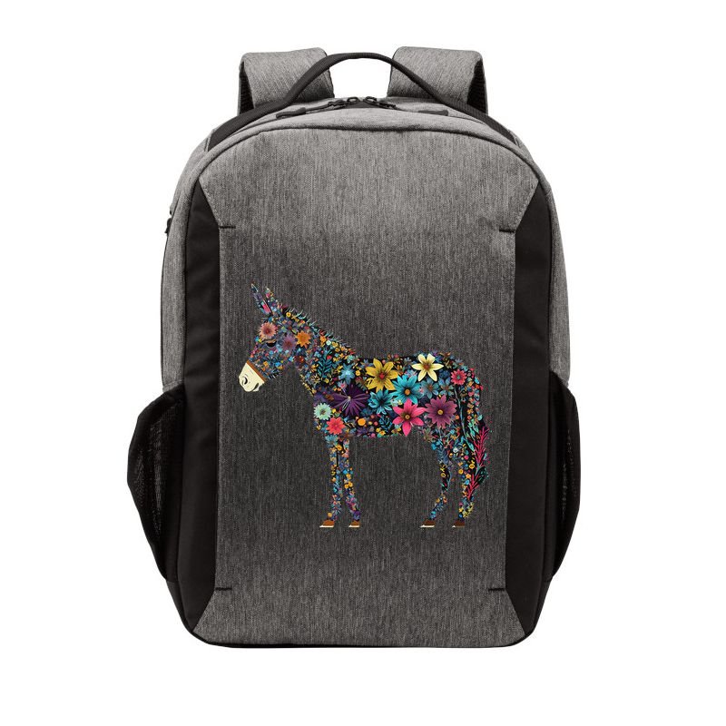 Cute Flower Donkey On Summer Floral Donkey Vector Backpack