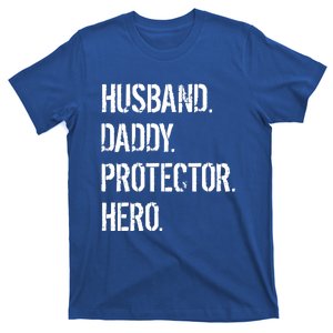 Cool Father Dad Husband Daddy Protector Hero Funny Gift T-Shirt