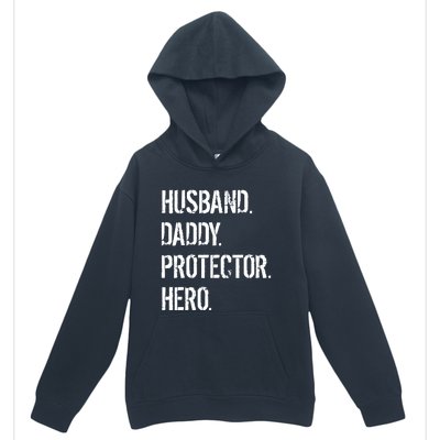 Cool Father Dad Husband Daddy Protector Hero Funny Gift Urban Pullover Hoodie