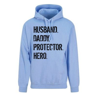 Cool Father Dad Husband Daddy Protector Hero Funny Gift Unisex Surf Hoodie