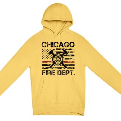 Custom Fire Department Thin Red Line Flag Personalize City Or State Premium Pullover Hoodie