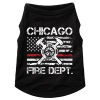 Custom Fire Department Thin Red Line Flag Personalize City Or State Doggie Tank