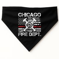 Custom Fire Department Thin Red Line Flag Personalize City Or State USA-Made Doggie Bandana