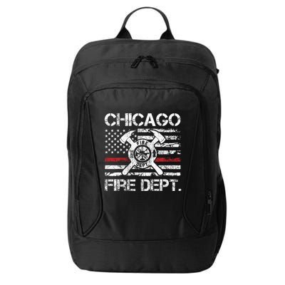 Custom Fire Department Thin Red Line Flag Personalize City Or State City Backpack