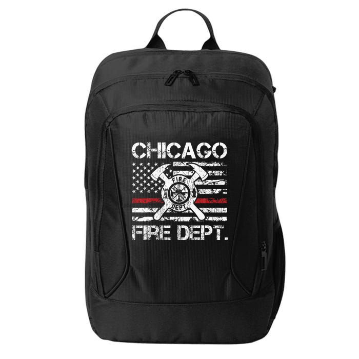 Custom Fire Department Thin Red Line Flag Personalize City Or State City Backpack