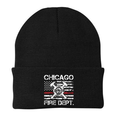 Custom Fire Department Thin Red Line Flag Personalize City Or State Beanie
