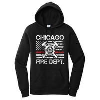 Custom Fire Department Thin Red Line Flag Personalize City Or State Women's Pullover Hoodie