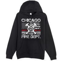 Custom Fire Department Thin Red Line Flag Personalize City Or State Premium Pullover Hoodie