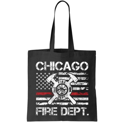 Custom Fire Department Thin Red Line Flag Personalize City Or State Bag