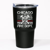Custom Fire Department Thin Red Line Flag Personalize City Or State Tumbler