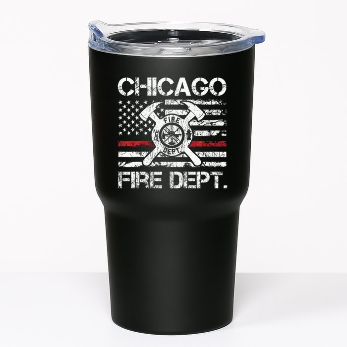 Custom Fire Department Thin Red Line Flag Personalize City Or State Tumbler