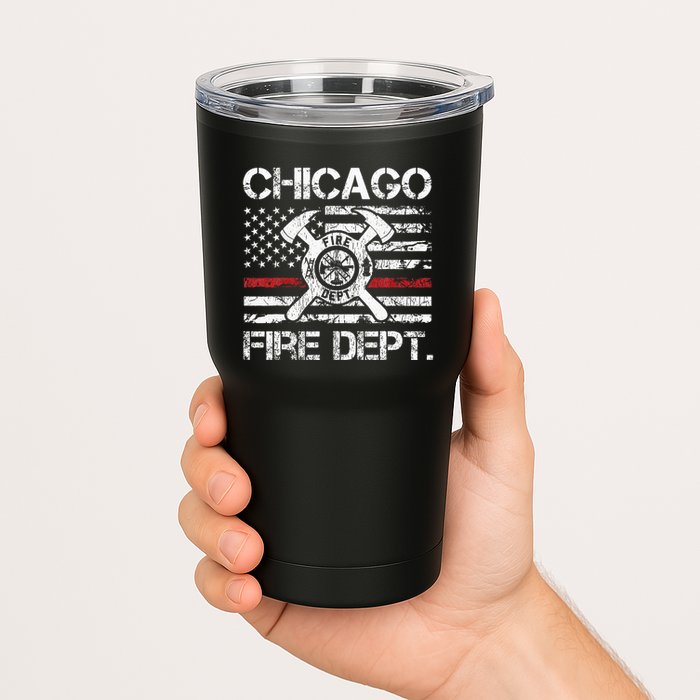 Custom Fire Department Thin Red Line Flag Personalize City Or State Tumbler