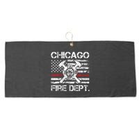 Custom Fire Department Thin Red Line Flag Personalize City Or State Large Microfiber Waffle Golf Towel