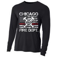 Custom Fire Department Thin Red Line Flag Personalize City Or State Cooling Performance Long Sleeve Crew