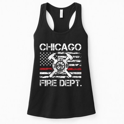 Custom Fire Department Thin Red Line Flag Personalize City Or State Womens Tank Top