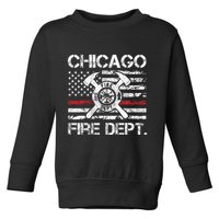 Custom Fire Department Thin Red Line Flag Personalize City Or State Toddler Sweatshirt