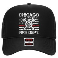 Custom Fire Department Thin Red Line Flag Personalize City Or State Trucker Hat