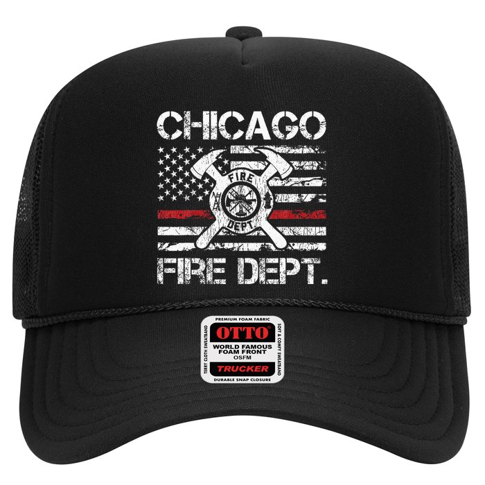 Custom Fire Department Thin Red Line Flag Personalize City Or State Trucker Hat