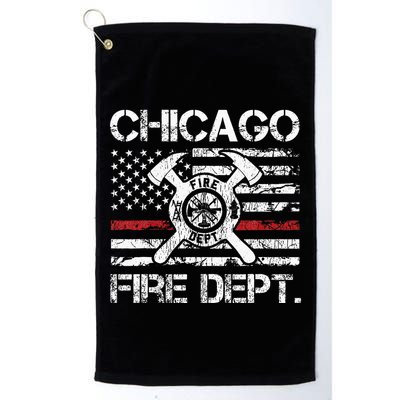 Custom Fire Department Thin Red Line Flag Personalize City Or State Golf Towel