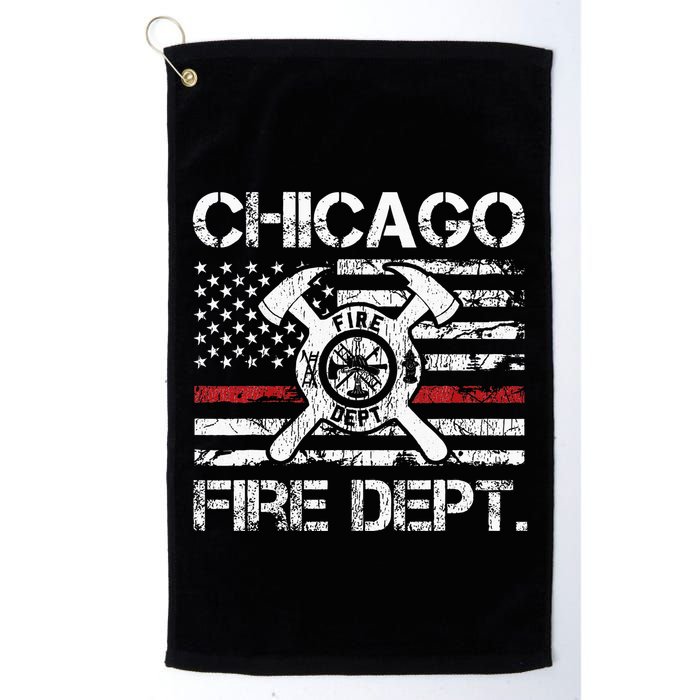 Custom Fire Department Thin Red Line Flag Personalize City Or State Golf Towel
