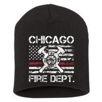 Custom Fire Department Thin Red Line Flag Personalize City Or State Short Acrylic Beanie