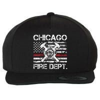 Custom Fire Department Thin Red Line Flag Personalize City Or State Wool Snapback Cap