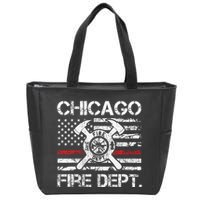Custom Fire Department Thin Red Line Flag Personalize City Or State Zip Tote Bag