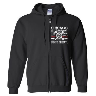 Custom Fire Department Thin Red Line Flag Personalize City Or State Full Zip Hoodie