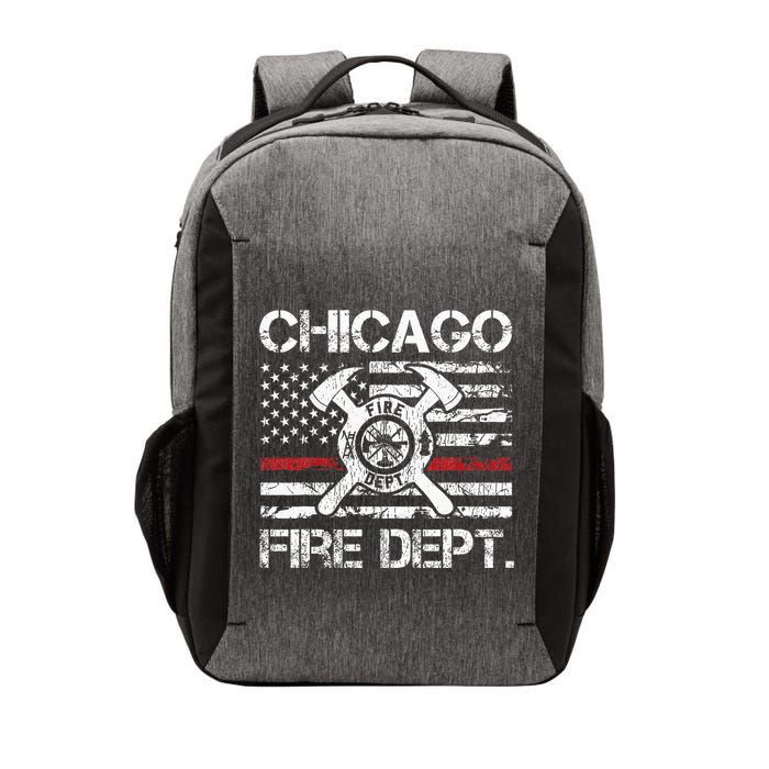 Custom Fire Department Thin Red Line Flag Personalize City Or State Vector Backpack