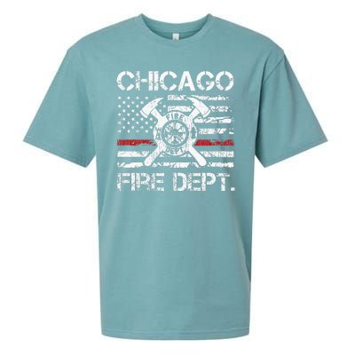 Custom Fire Department Thin Red Line Flag Personalize City Or State Sueded Cloud Jersey T-Shirt