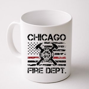 Custom Fire Department Thin Red Line Flag Personalize City Or State Coffee Mug