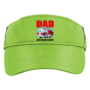 Cute Funny Dad Birthday Crew Firetruck Adult Drive Performance Visor