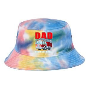 Cute Funny Dad Birthday Crew Firetruck Tie Dye Newport Bucket Hat