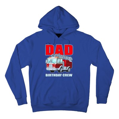 Cute Funny Dad Birthday Crew Firetruck Hoodie