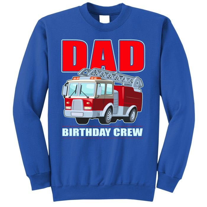 Cute Funny Dad Birthday Crew Firetruck Sweatshirt