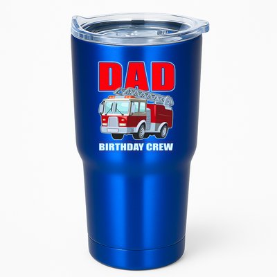 Cute Funny Dad Birthday Crew Firetruck Tumbler